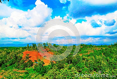 Khagrachhari hill tracts, chittagong Bangladesh attractive forest Stock Photo