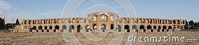 Khaju Bridge, Isfahan, Iran, Asia Editorial Stock Photo