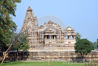 Khajuraho, India, Lakshmana Temple Stock Photo