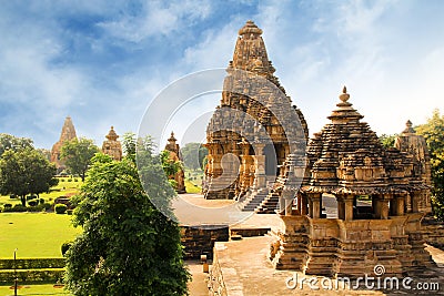 Khajuraho temple Stock Photo