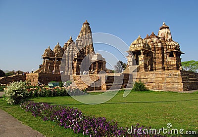 Khajuraho Temple Group of Monuments in India Editorial Stock Photo