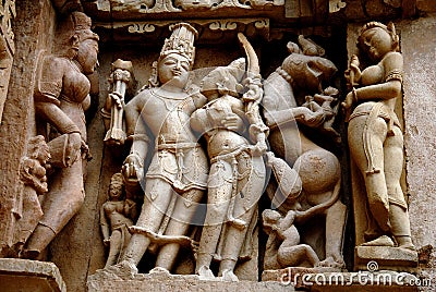 Khajuraho - World Heritage Site of India Stock Photo