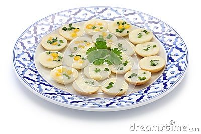 Khanom krok, thai sweet Stock Photo