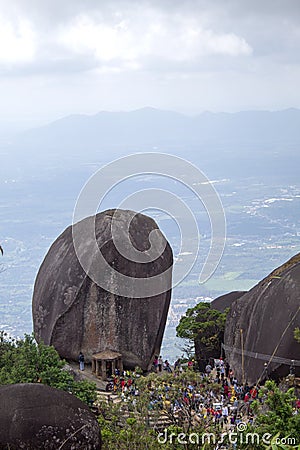 CHANTHABURI,THAILAND - JANUARY 26, 2020: Khao Khitchakut, Hugh stone Editorial Stock Photo