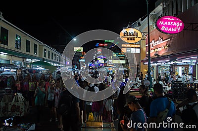 Khao San Road Bangkok Editorial Stock Photo