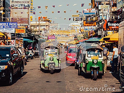 Khao San Road, Bangkok, Thailand Editorial Stock Photo