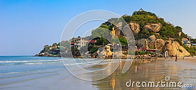 Khao Takiap beach in Hua Hin Stock Photo