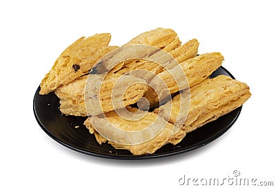 Khari Puff pastry food Stock Photo