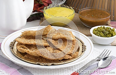 Khari Puri Stock Photo