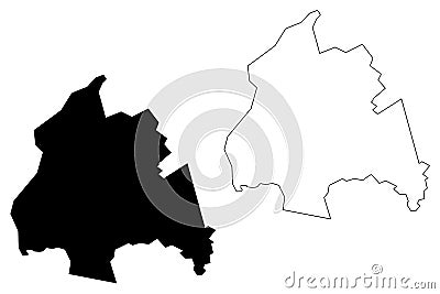 Kharkiv City map Vector Illustration