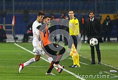 UEFA Champions League: Shakhtar Donetsk v Roma Editorial Stock Photo