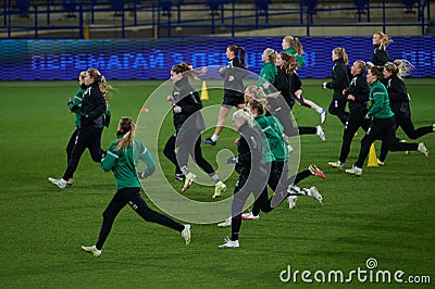 The match Women Champions League WFC Kharkiv vs Breidablik Editorial Stock Photo