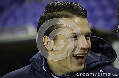 Kharkiv, UKRAINE - November 15, 2016: Yevgen Konoplyanka during Editorial Stock Photo