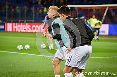 KHARKIV, UKRAINE - September 18, 2019: Eric Garcia player during the UEFA Champions League match between Shakhtar Donetsk vs Editorial Stock Photo