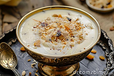 kheer payasam, dessert for eid al-fit festival celabration , Generative AI Stock Photo