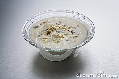 Kheer or rice pudding or dessert Stock Photo