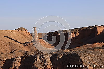 Khermen Tsav Canyon, one of the most beautiful place in Western Gobi, Mongolia Stock Photo