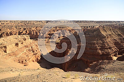 Khermen Tsav Canyon, one of the most beautiful place in Western Gobi, Mongolia Stock Photo