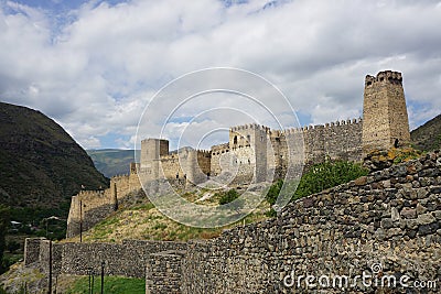 Khertvisi Castle Fortress Common View Stock Photo