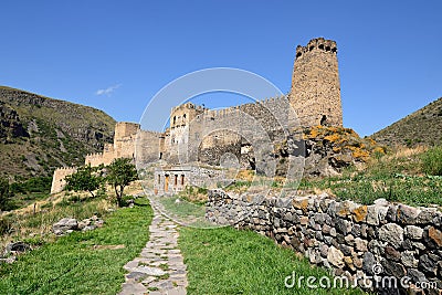 Discover Khertvisi Fortress in Georgia Stock Photo