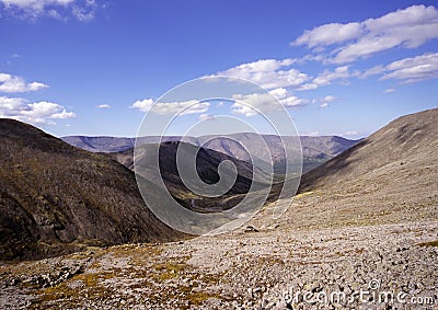 The Khibiny Mountains Stock Photo