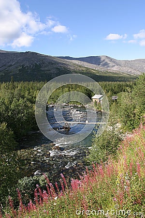 Khibiny Mountains Stock Photo