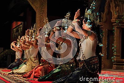 Khmer Classical Dance in Cambodia Editorial Stock Photo