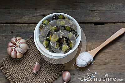 Khmer style Street food : Small river shells Stock Photo