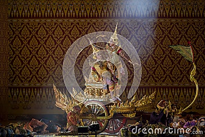 Khon performing arts show classic Thai dance Editorial Stock Photo