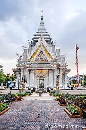 Khonkaen city pillar, Thailand. Stock Photo