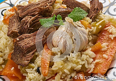 Khorezm Plov Stock Photo