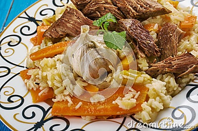 Khorezm Plov Stock Photo