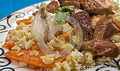 Khorezm Plov Stock Photo