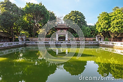 Temple of Literature, aka Van Mieu, in Hanoi, Vietnam Stock Photo