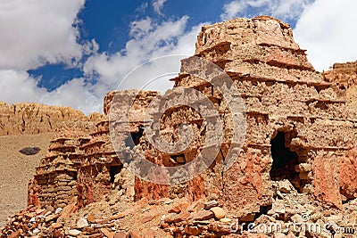 Khyunglung stupa, Tibet Stock Photo