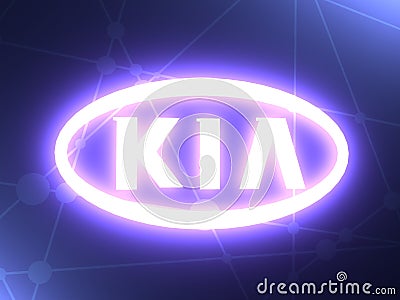 KIA car emblem Editorial Stock Photo