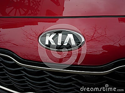 Kia car logo Editorial Stock Photo