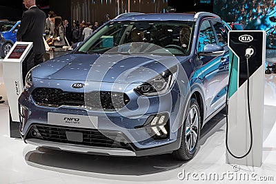 Kia Niro plug-in hybrid car Editorial Stock Photo