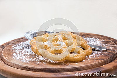 Kia- shebakia Moroccan cookies flower-shaped Stock Photo