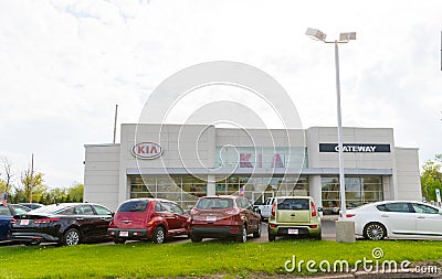 The Kia Store front Editorial Stock Photo