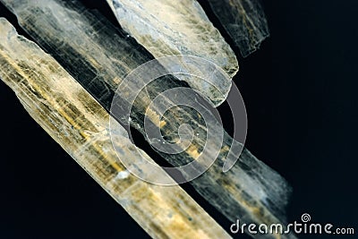 Kianit, natural semiprecious stones with details Stock Photo