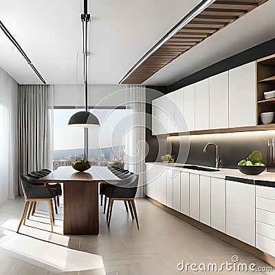 beautifull kichen interior design Stock Photo