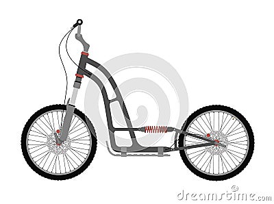 Kick bike scooter Vector Illustration