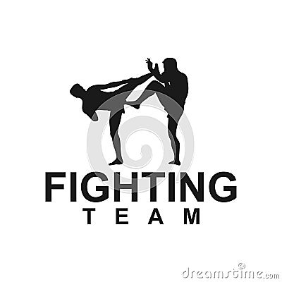 kick boxing Sport Silhouettes Activity, art design Stock Photo