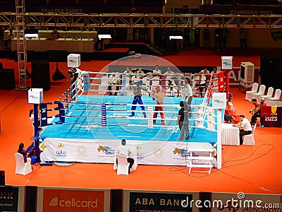 Kickboxing gold medal SEA Games Cambodia Editorial Stock Photo