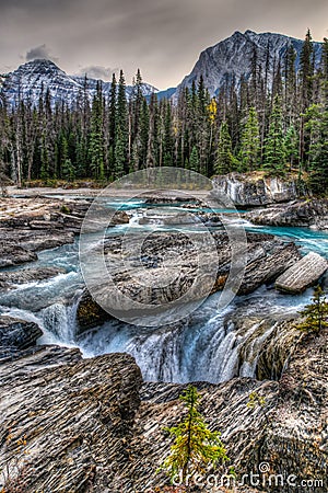 Kicking Horse River Stock Photo