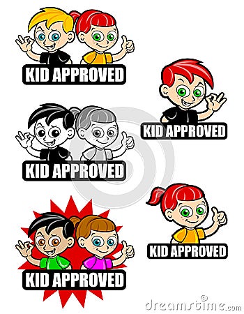 Kid Approved Icon Vector Illustration