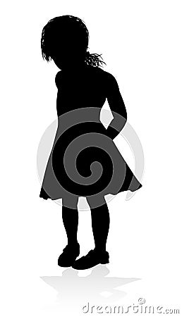 Kid Child Silhouette Vector Illustration