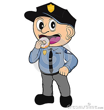 Kid Cop Stock Photo