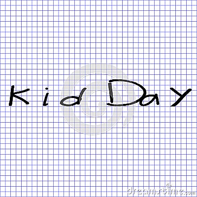 Kid Day Vector Illustration